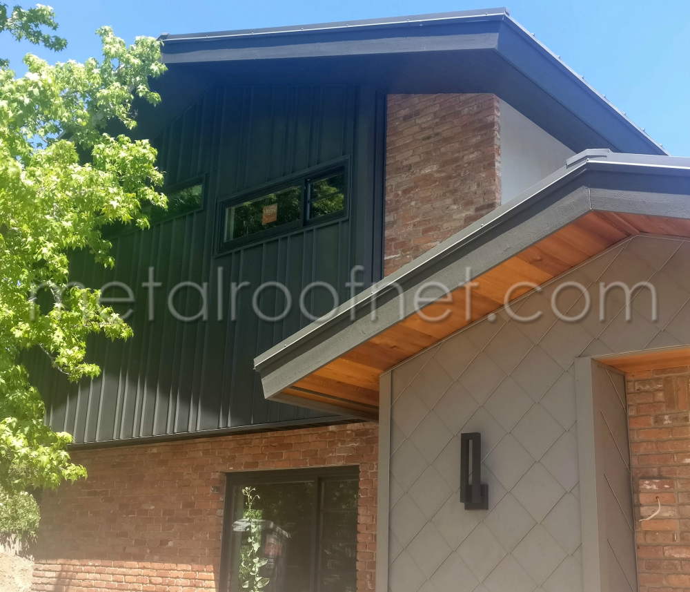 Image showcasing Metal Roofing on a Mid-Century Home